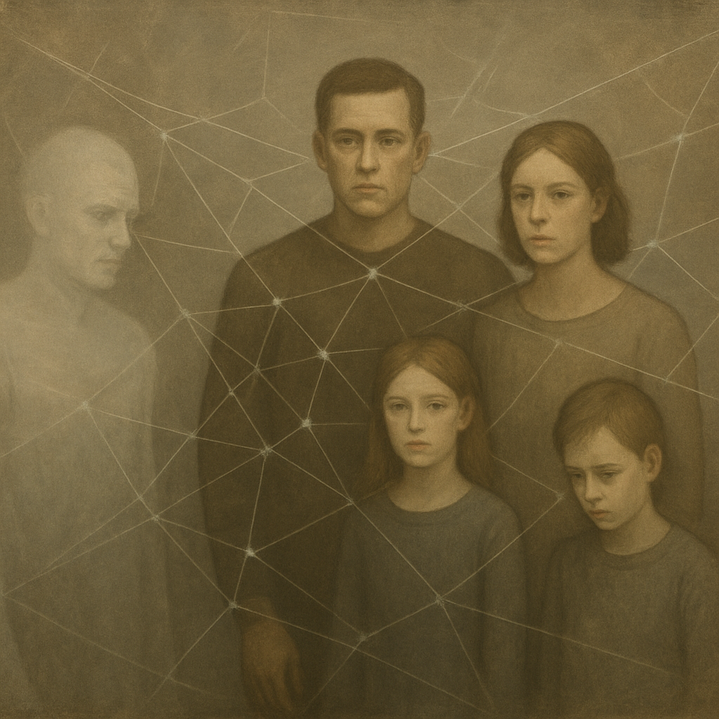 A family system web rendering its scapegoat invisible to maintain its balance